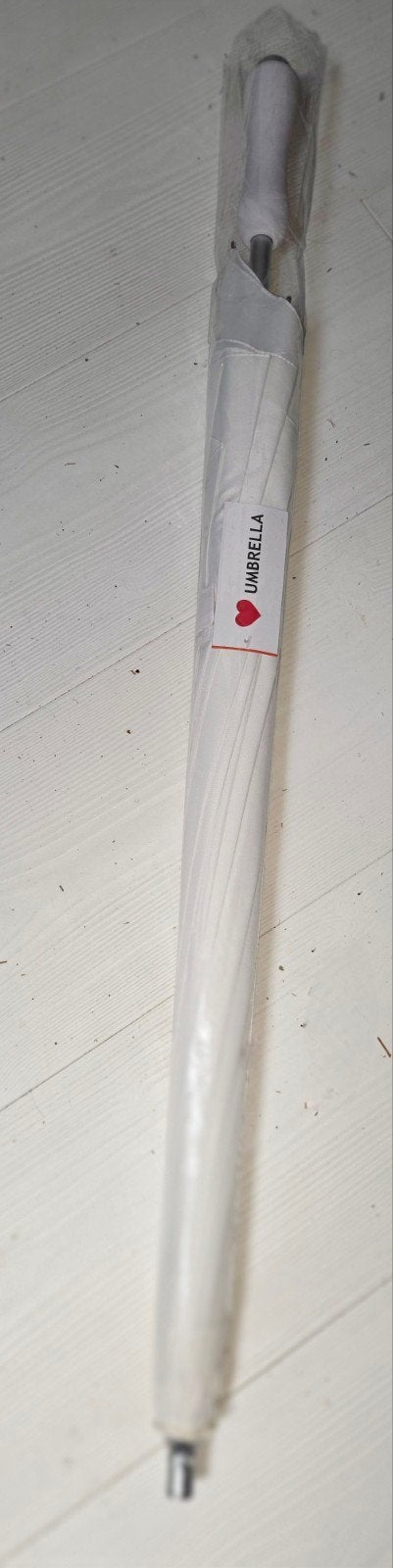 Witte Trouwparaplu - Perfect voor elke bruiloft, Ophalen of Verzenden, Nieuw, Wit
