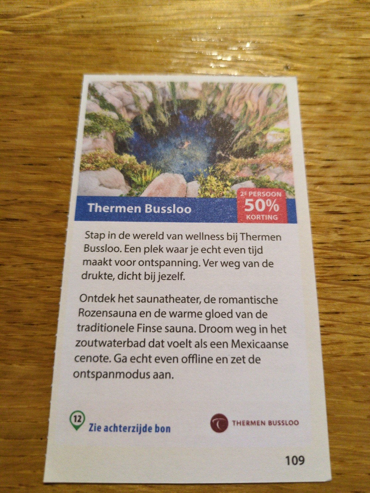 Kortingsbon voor Thermen Bussloo, 50% korting, Drie personen of meer, Kortingsbon, Spa of Sauna