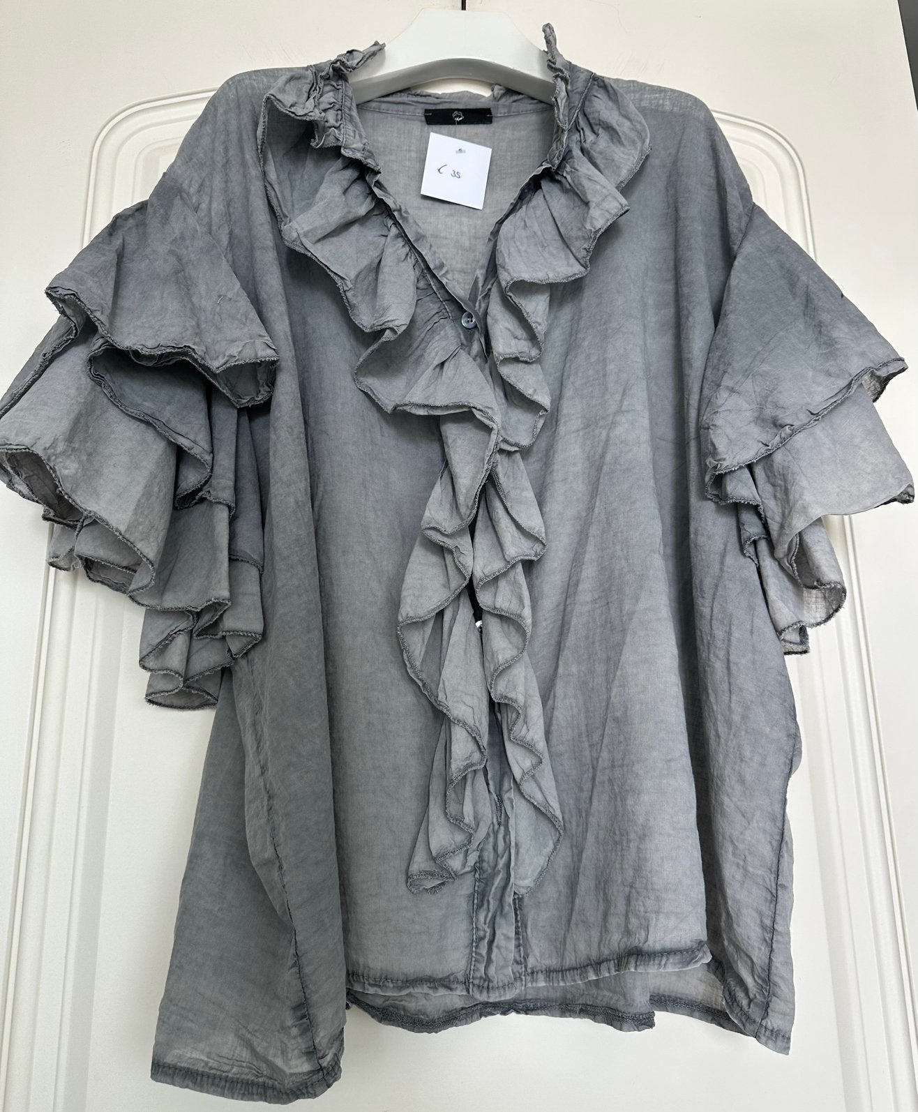 Roesel blouse , one size, Ophalen of Verzenden, Nieuw, Maat 42/44 (L), Grijs