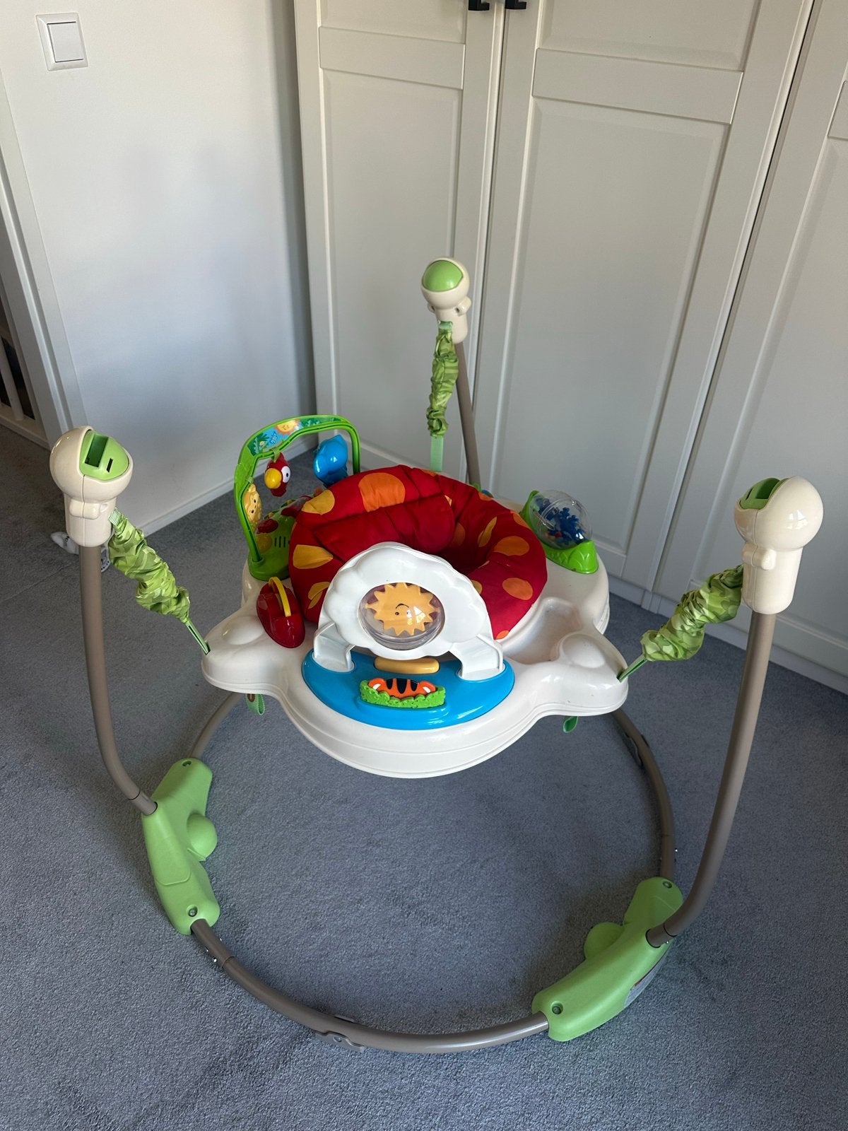 Fisher-Price Rainforest Jumperoo - Zo goed als nieuw, Kinderen en Baby's, Ophalen, Zo goed als nieuw, Overige typen, Met licht