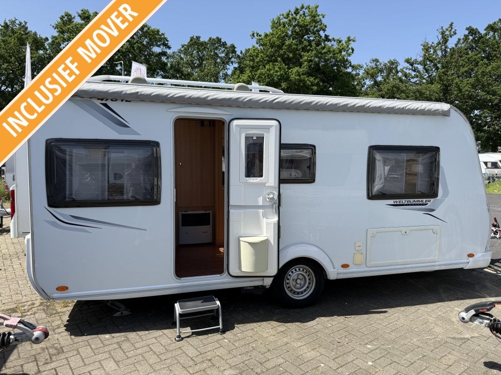 TEC WELTBUMMLER 470 TE APARTE BEDDEN ZITJE MOVER LUIFEL-TOP, Caravans en Kamperen, Standaardzit, T.E.C., Bedrijf, 4 tot 5 meter