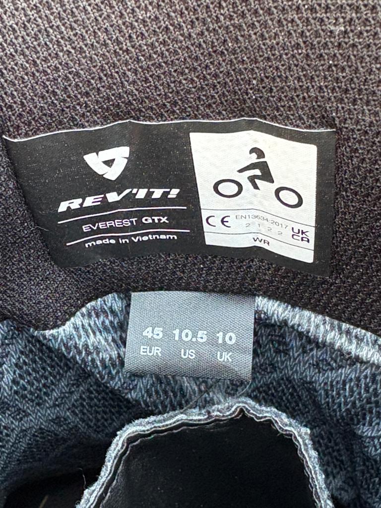 Rev'It Everest GTX motorlaarzen maat 45 zgan, Motoren, Heren, Ophalen of Verzenden, Laarzen, Tweedehands