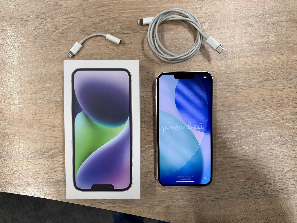 Apple iPhone 14 256GB paars | Doos + kabel  | Nette staat
