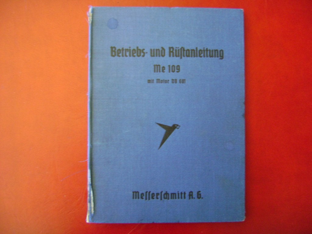 Luftwaffe Betriebs- und Rustanleitung Me109 mit Motor DB601., Ophalen of Verzenden, Luchtmacht, Duitsland, Boek of Tijdschrift
