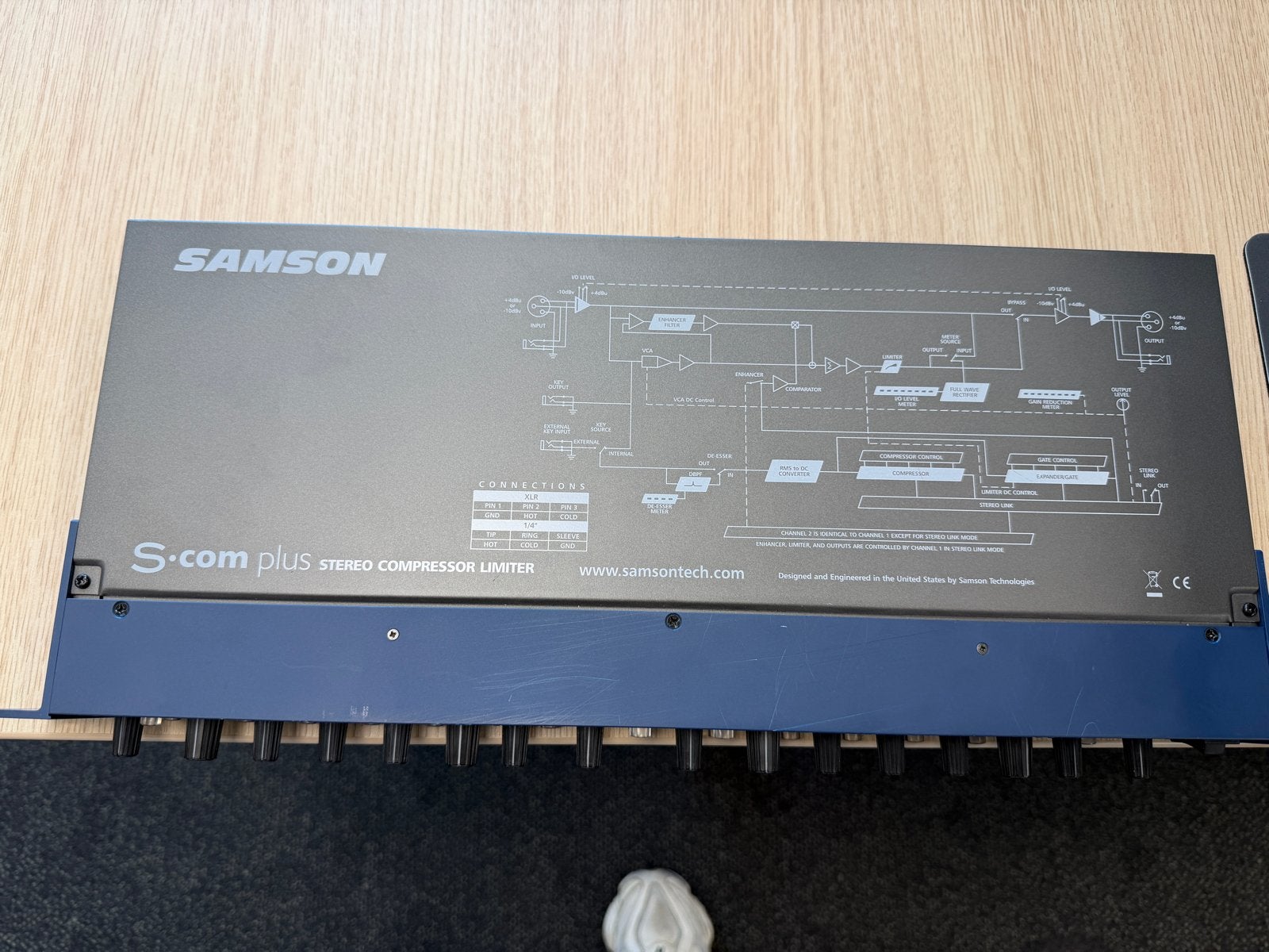 Samson S-com plus Stereo Compressor Limiter, Ophalen of Verzenden, Gebruikt, Minder dan 5 kanalen