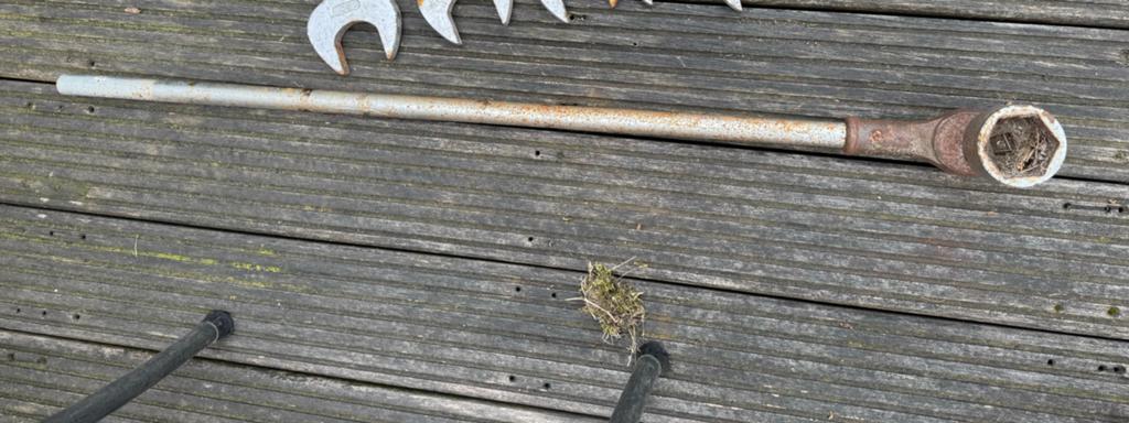 Ratelsleutel dop 50 en 36, Ophalen, Gebruikt, Minder dan 15 m²