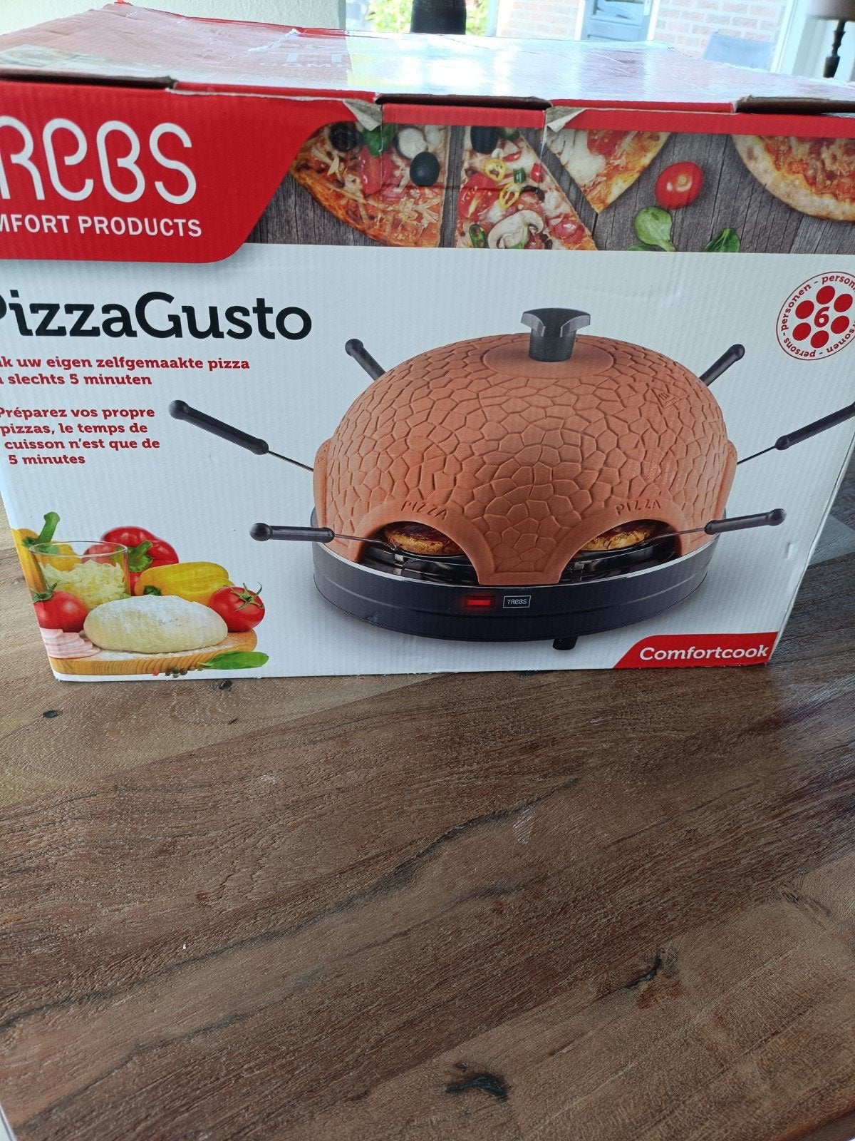 TREBS PizzaGusto Pizzaoven - Zo goed als nieuw, Ophalen of Verzenden, Zo goed als nieuw, TREBS