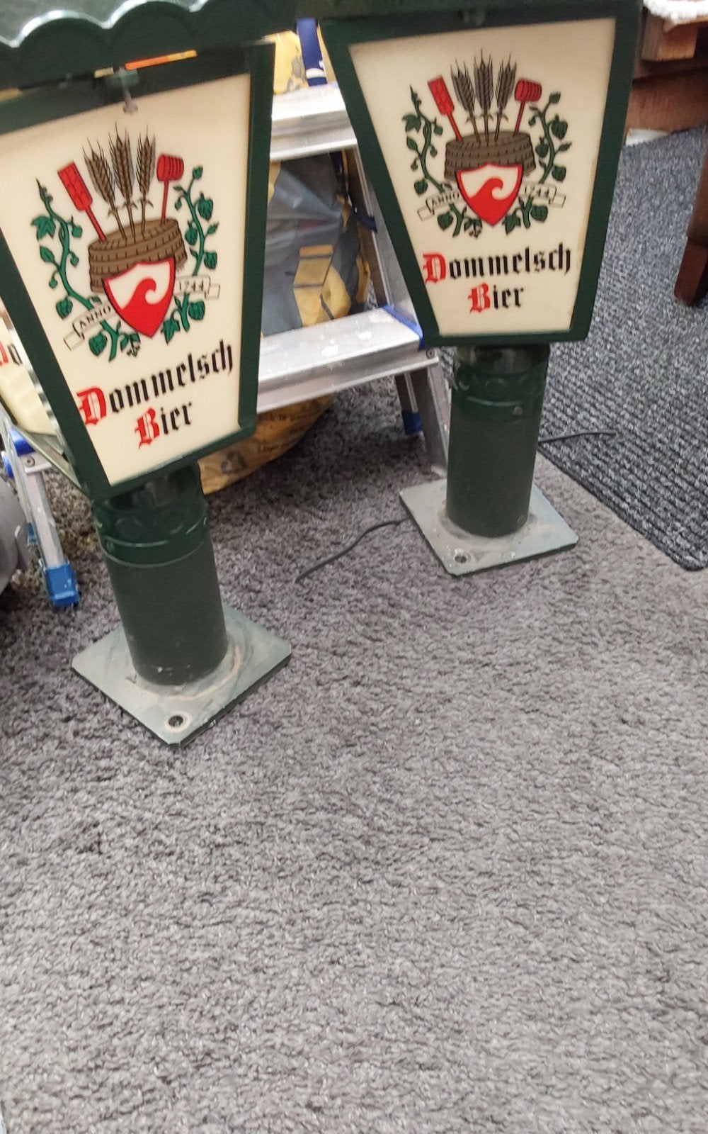 Vintage Dommelsch en Warsteiner Bier Lichtbakken, Ophalen of Verzenden