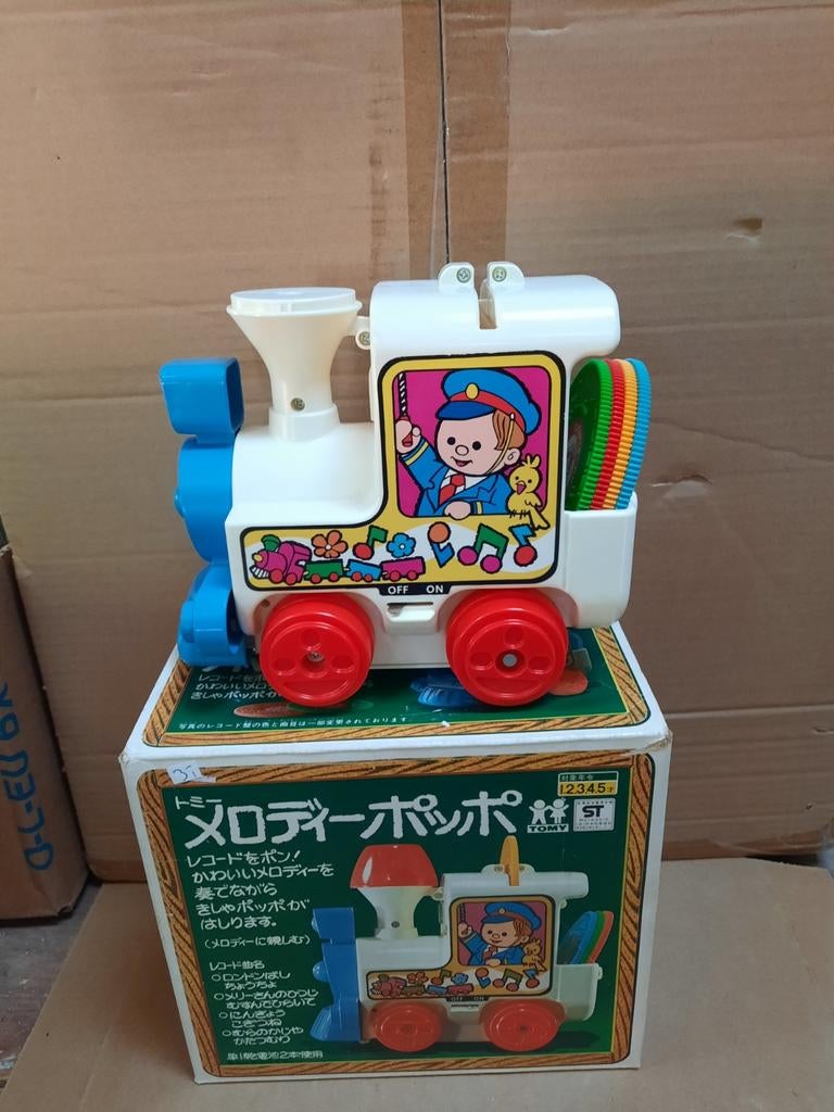 Vintage Tomy Melody Poppo Trein - Muzikaal Speelgoed, Ophalen of Verzenden, Gebruikt, Jongen of Meisje
