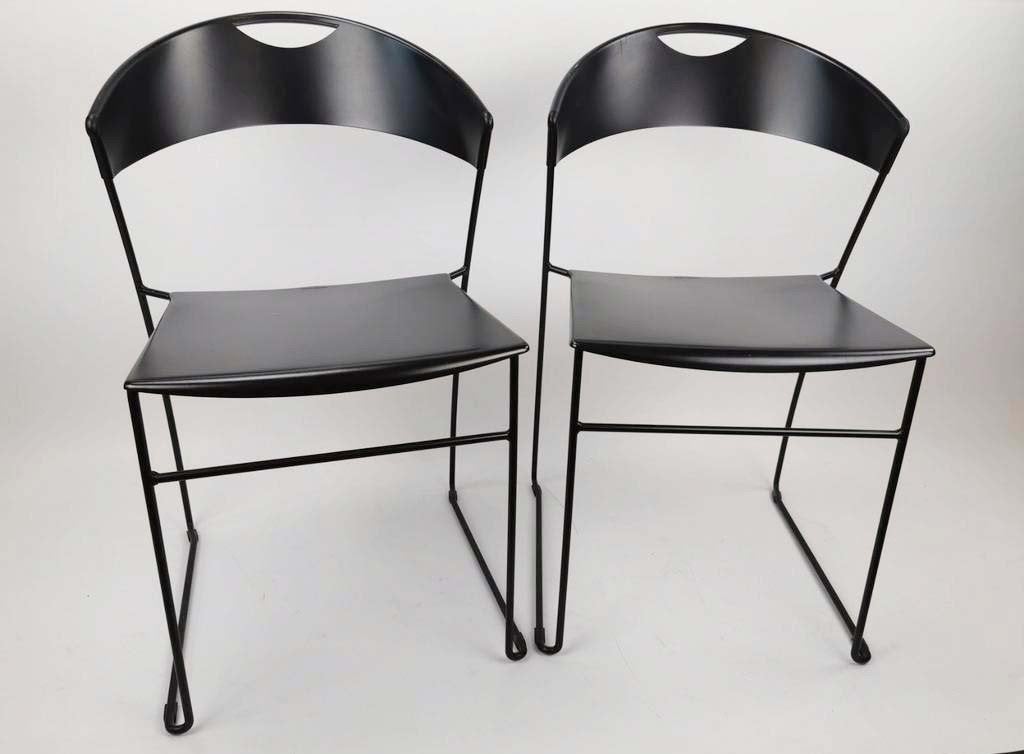 2 Retro/Vintage Stoelen Baleri Italia Juliette (Prijs=2 stk), Huis en Inrichting, Ophalen, Retro, vintage, design, Baleri italia, Hannes Wettstein