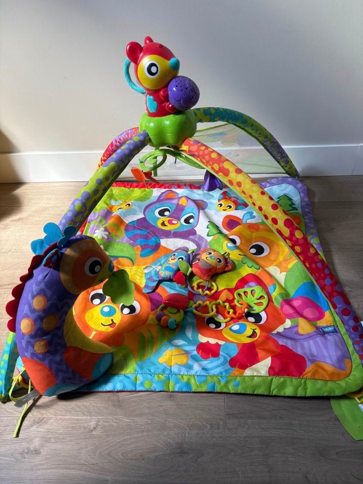Playgro 4-in-1 Speelkleed Woodlands Muziek & Projector, Ophalen, Gebruikt