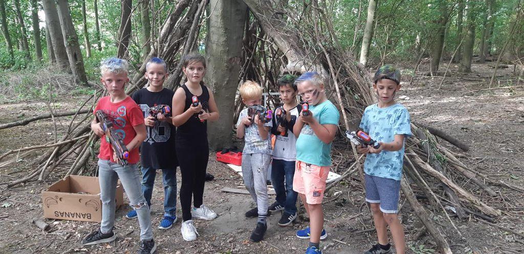 Kinderfeestje Lasergamen!, Ophalen of Verzenden, Nieuw, Feestartikel, Verjaardag