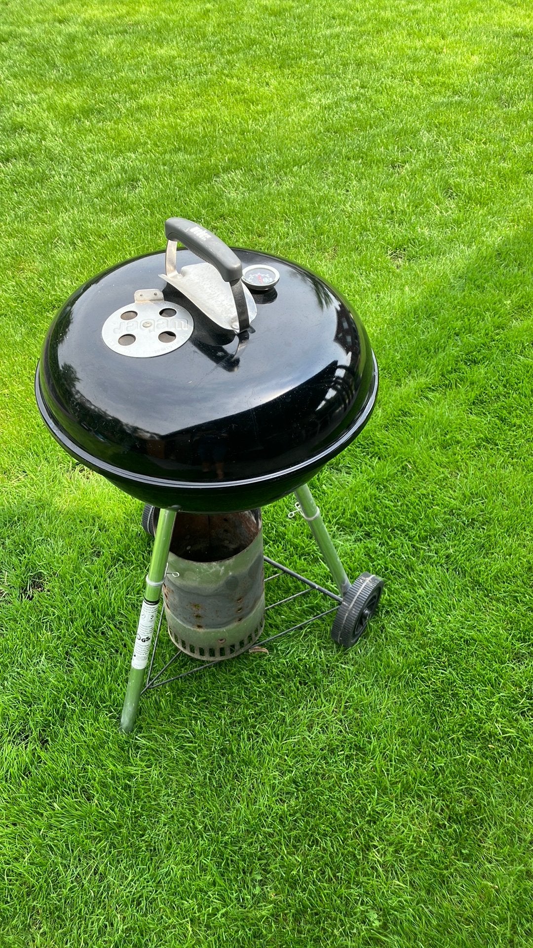 Barbeqeu weber, Tuin en Terras, Houtskoolbarbecues, Ophalen, Gebruikt