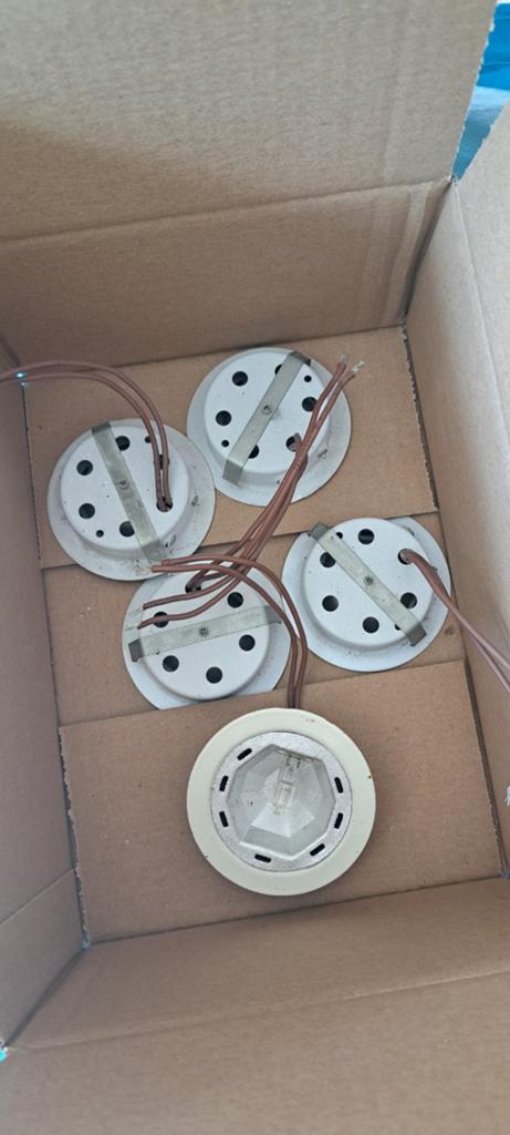 5 halogeen spotjes, Ophalen of Verzenden, Metaal of Aluminium, Led
