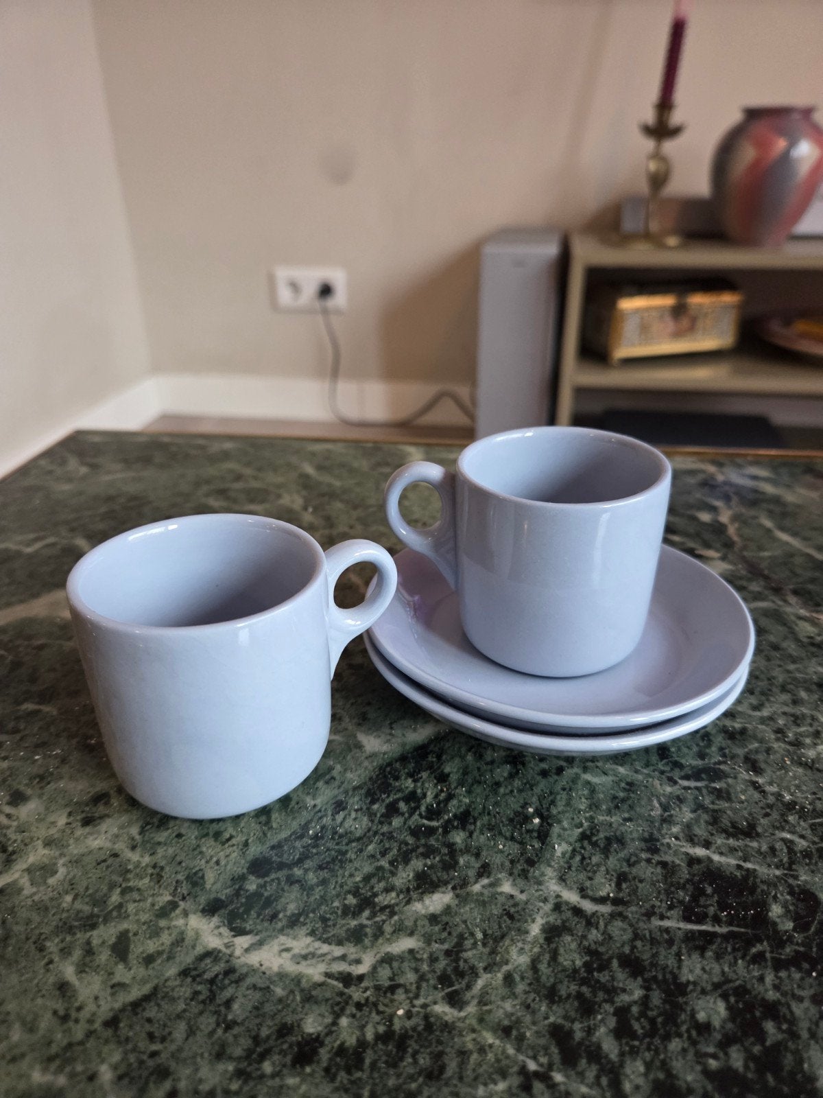 Vintage Johnson Brothers Espresso Kopjes met Schotels, Antiek en Kunst, Ophalen