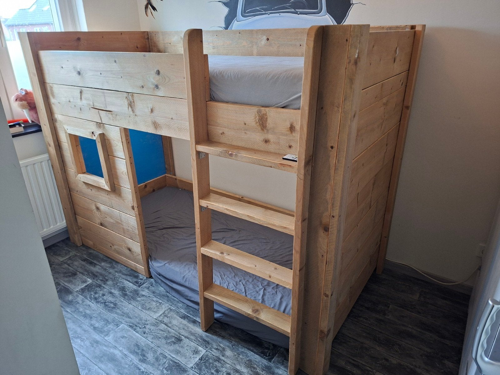 bed hoogslaper 90x200, Ophalen of Verzenden, Gebruikt
