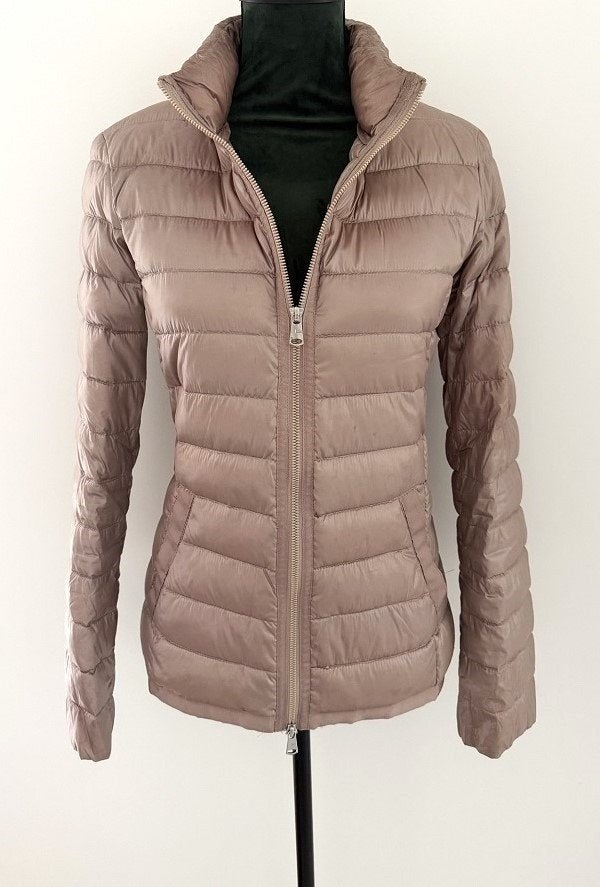 IN NIEUWSTAAT! Beaumont gewatteerde jack tussen jas taupe 36, Kleding | Dames, Bruin, Verzenden, Beaumont, Zo goed als nieuw