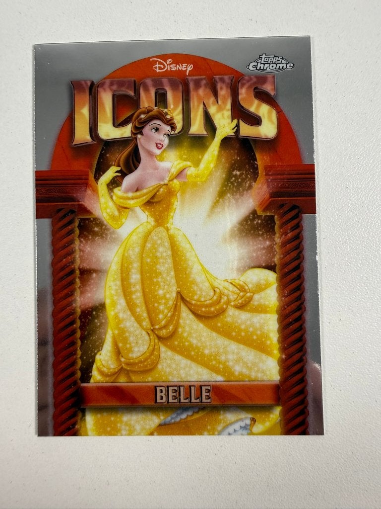 Belle ICONS Topps Chrome Disney 2025, Ophalen of Verzenden, Assepoester of Belle, Nieuw, Plaatje of Poster