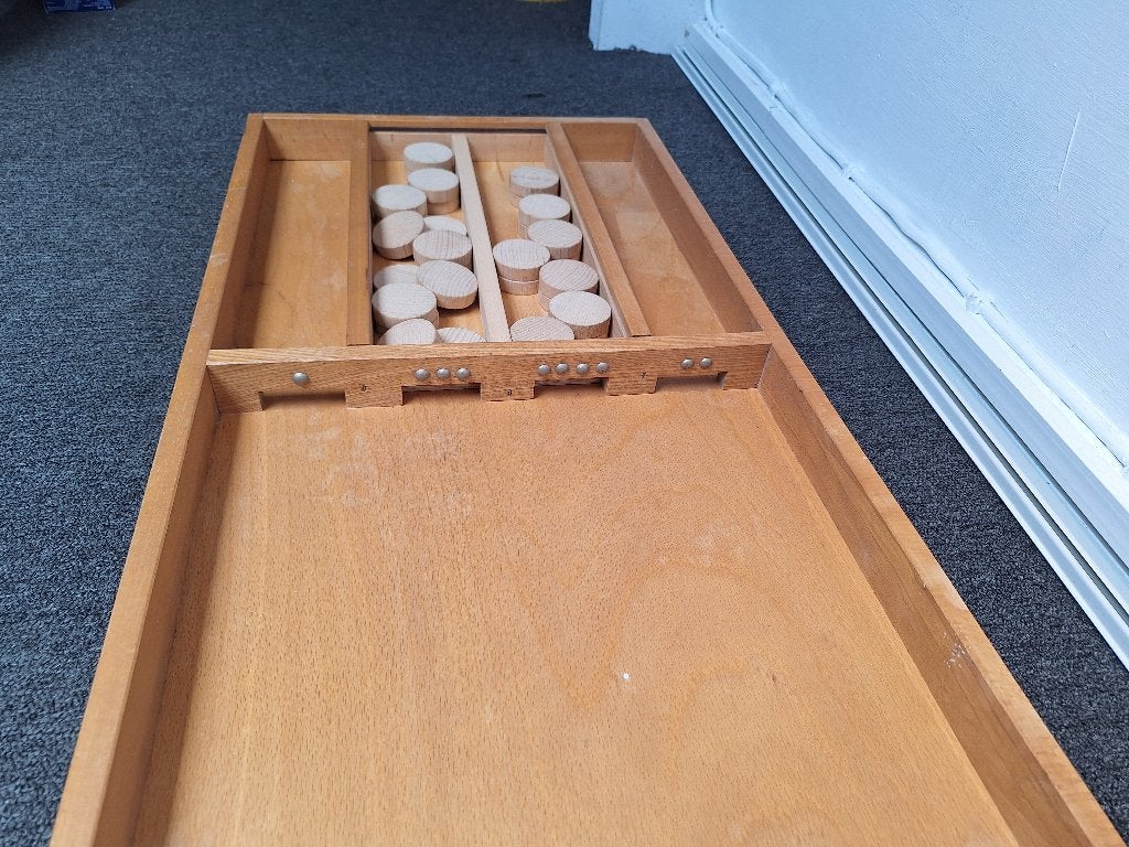 Sjoelbak, Ophalen, Gebruikt