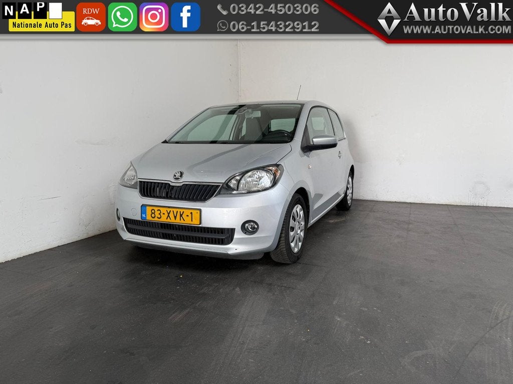 Skoda Citigo 1.0 Greentech Tour Airco! (bj 2012), Voorwielaandrijving, Euro 5, Gebruikt, 840 kg