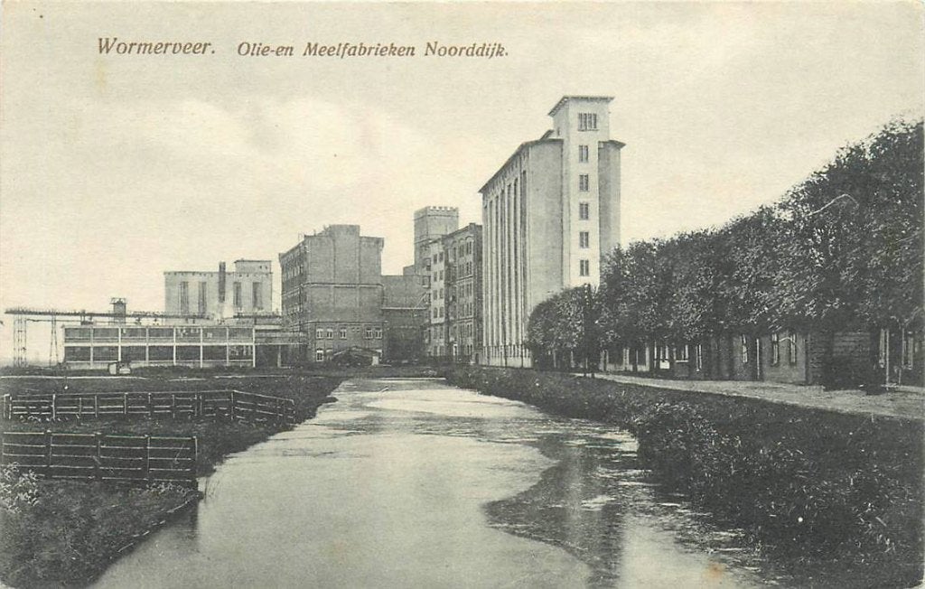 388-305-043 Wormerveer Olie en Meelfabrieken Noorddijk, Verzenden, Voor 1920, Noord-Holland