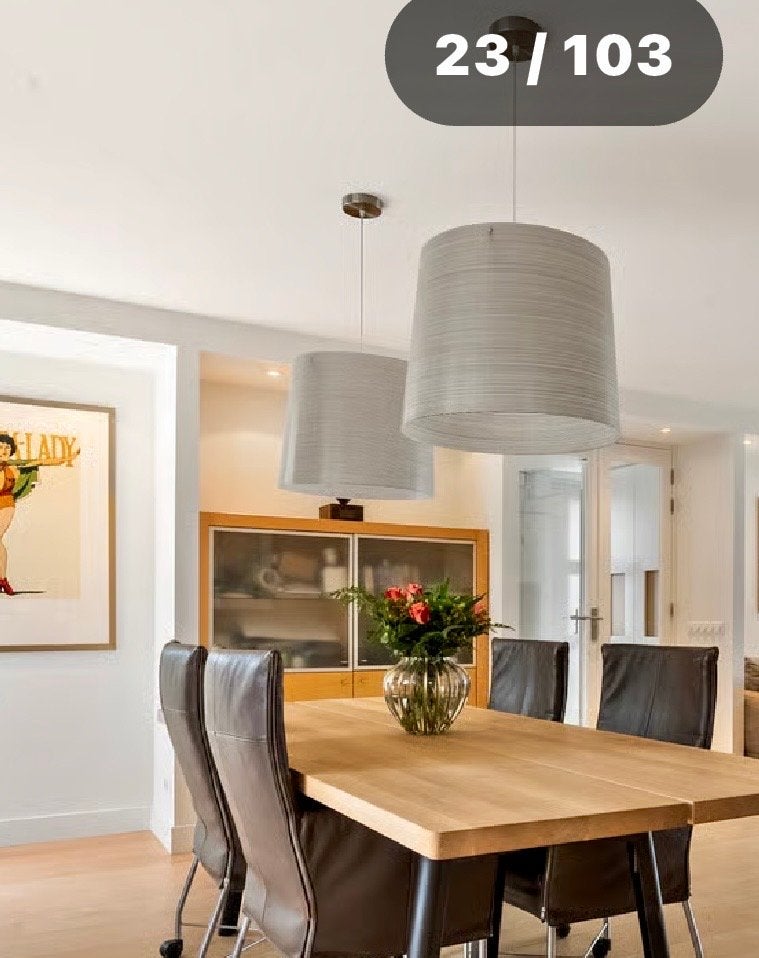 Foscarini Giga-Lite Hanglampen - Set van 2, Huis en Inrichting, Ophalen, Kunststof, E27 (groot), Zo goed als nieuw