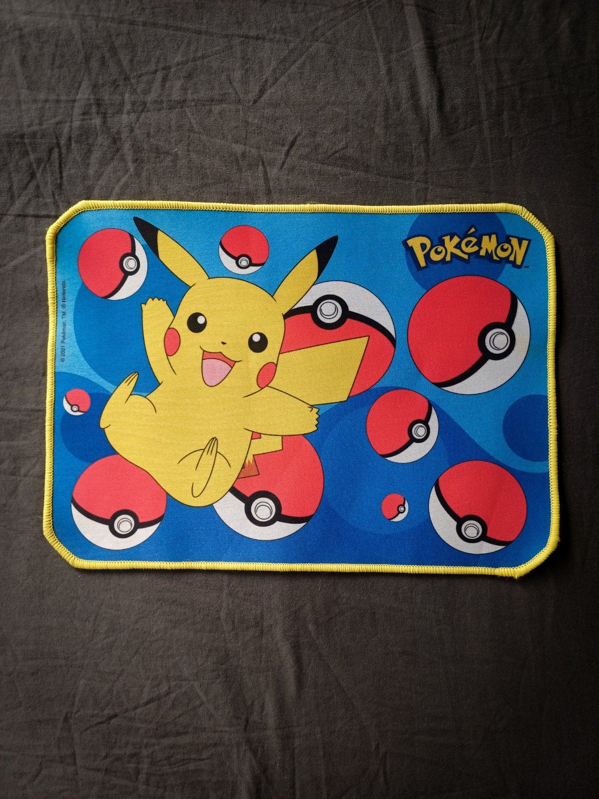 Pokémon Pikachu Mouse Pad 35x25 cm – Anti-Slip Rubber Gaming, Ophalen, Ergonomisch, Zo goed als nieuw, Pokemon