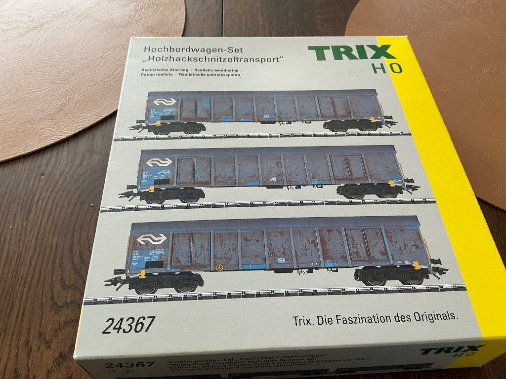 Marklin /Trix uitbreiding set houtspaander vervoer 24367, Wisselstroom, Ophalen of Verzenden, Märklin, Nieuw