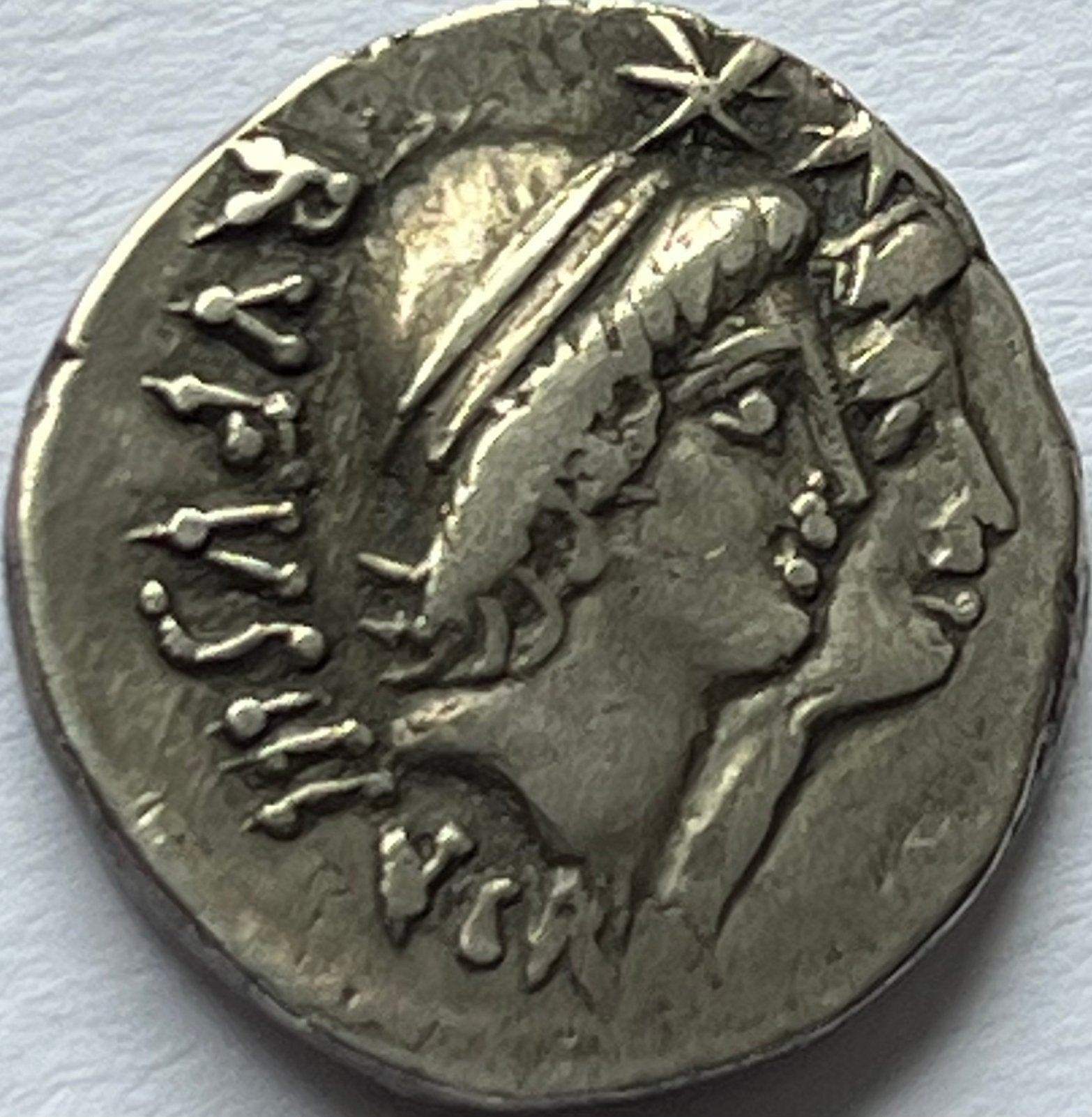 Romeinse Republiek zeldzame denarius 46 voor Christus, Postzegels en Munten, Munten | Europa | Niet-Euromunten, Ophalen of Verzenden