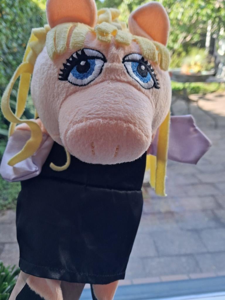Handpop Miss Piggy poppenkastpop van The Muppets Mega AH, Albert Heijn, Overige typen, Ophalen of Verzenden, Zo goed als nieuw