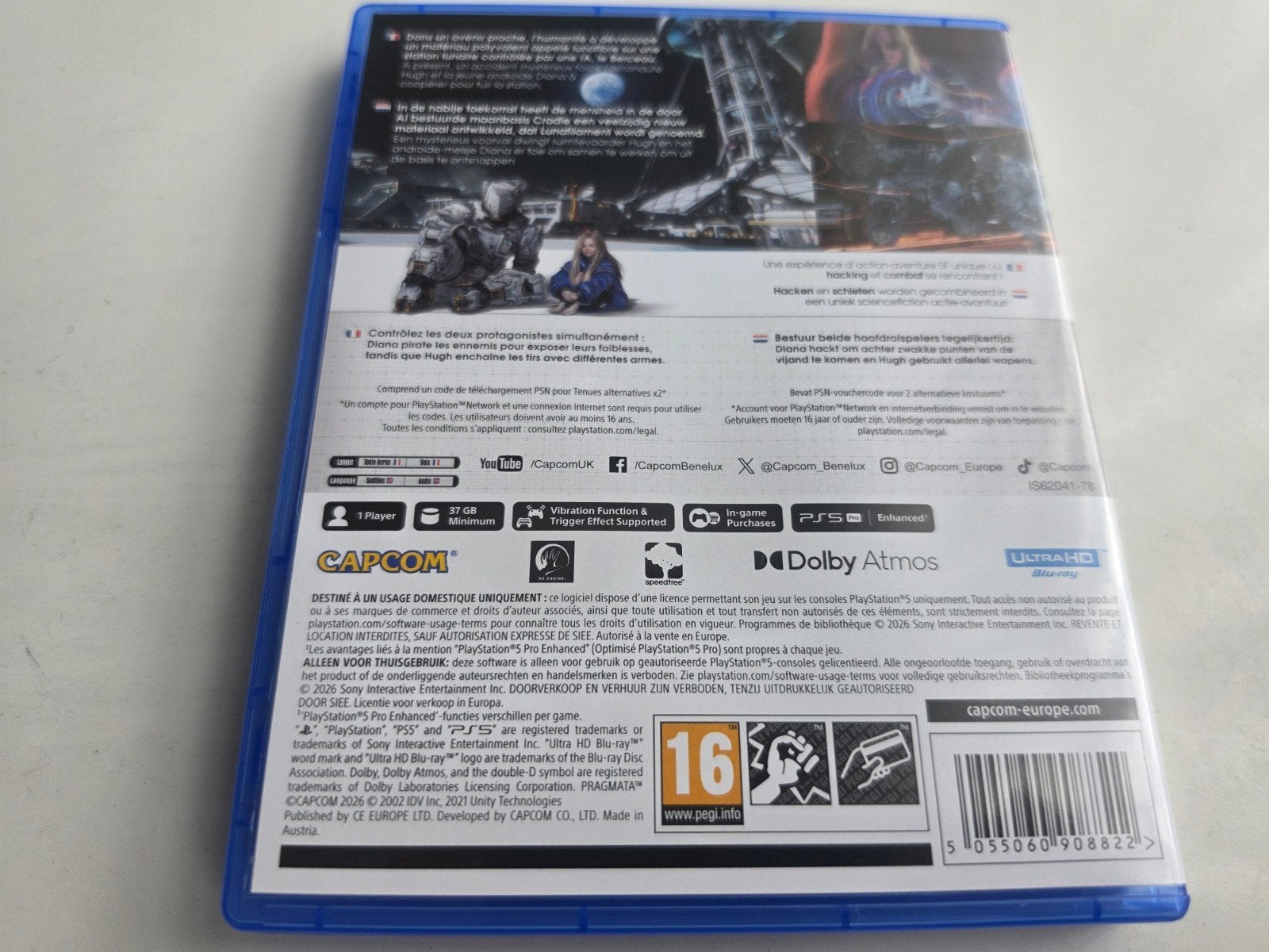Pragmata voor Playstation 5 krasvrij Lees Beschrijving Aub, Avontuur en Actie, Support@capcom.com, 1 speler, Ophalen of Verzenden