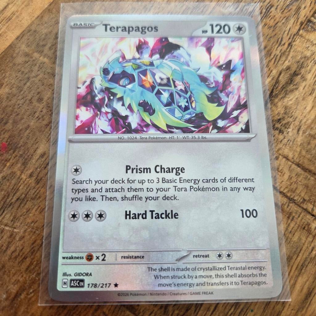 Pokémon Terapagos kaart 178/217, Ophalen of Verzenden