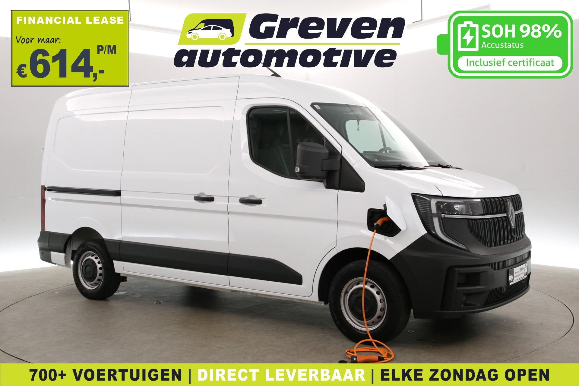 Renault Master E-TECH 87 kWh L2H2 | Snelladen | SOH 98% | Ai, Auto's, Automaat, Stof, Gebruikt, 143 pk