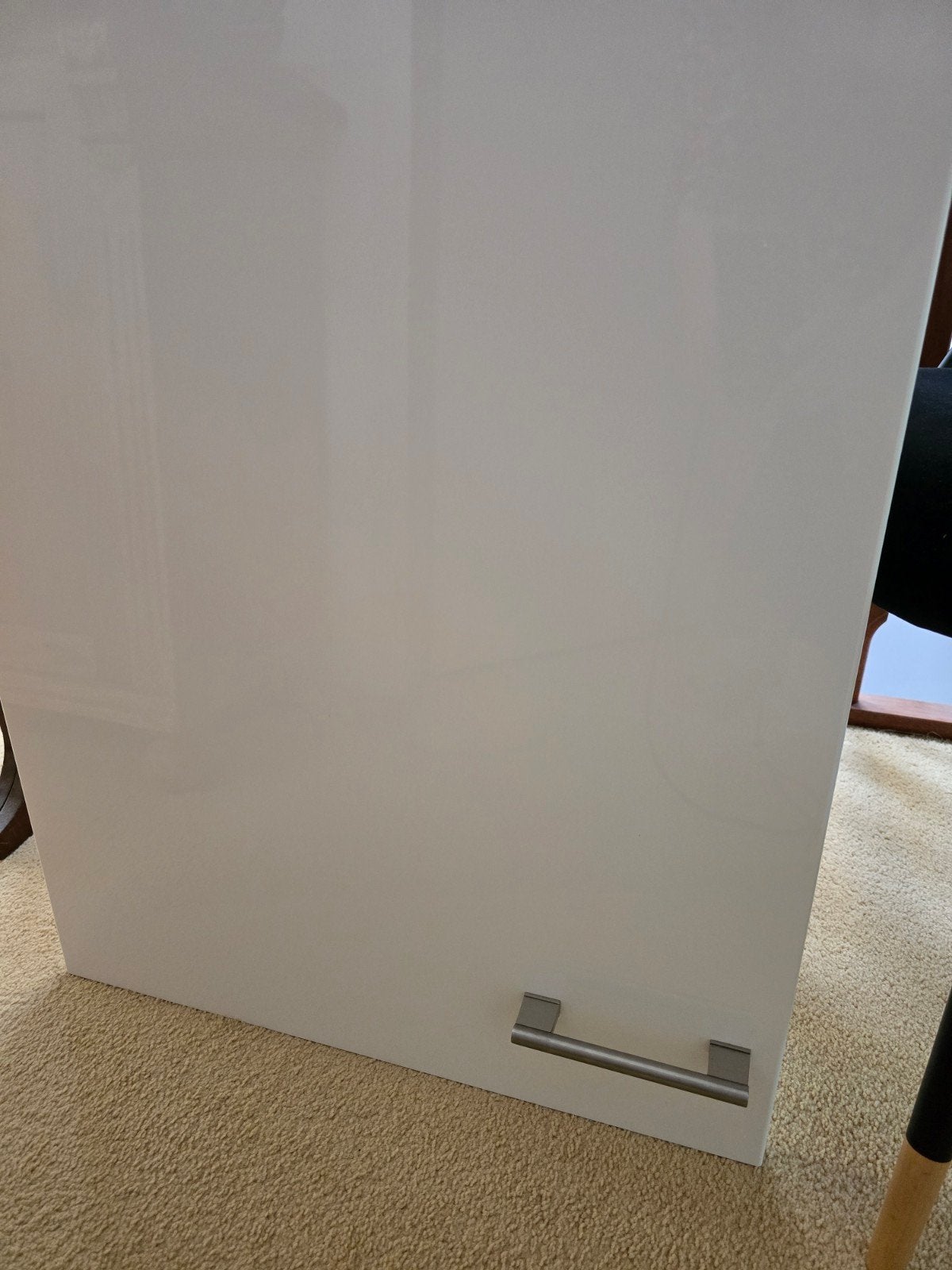 Hoge Ikea Rationell kast met deur en hoog ladefront wit lak, Huis en Inrichting, Ophalen