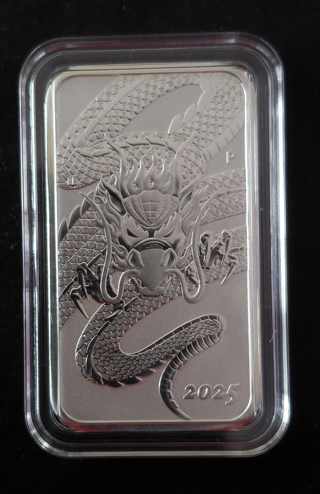 Australische 1 oz 2025 Silver Dragon baartje (in capsule), Verzenden, Zilver