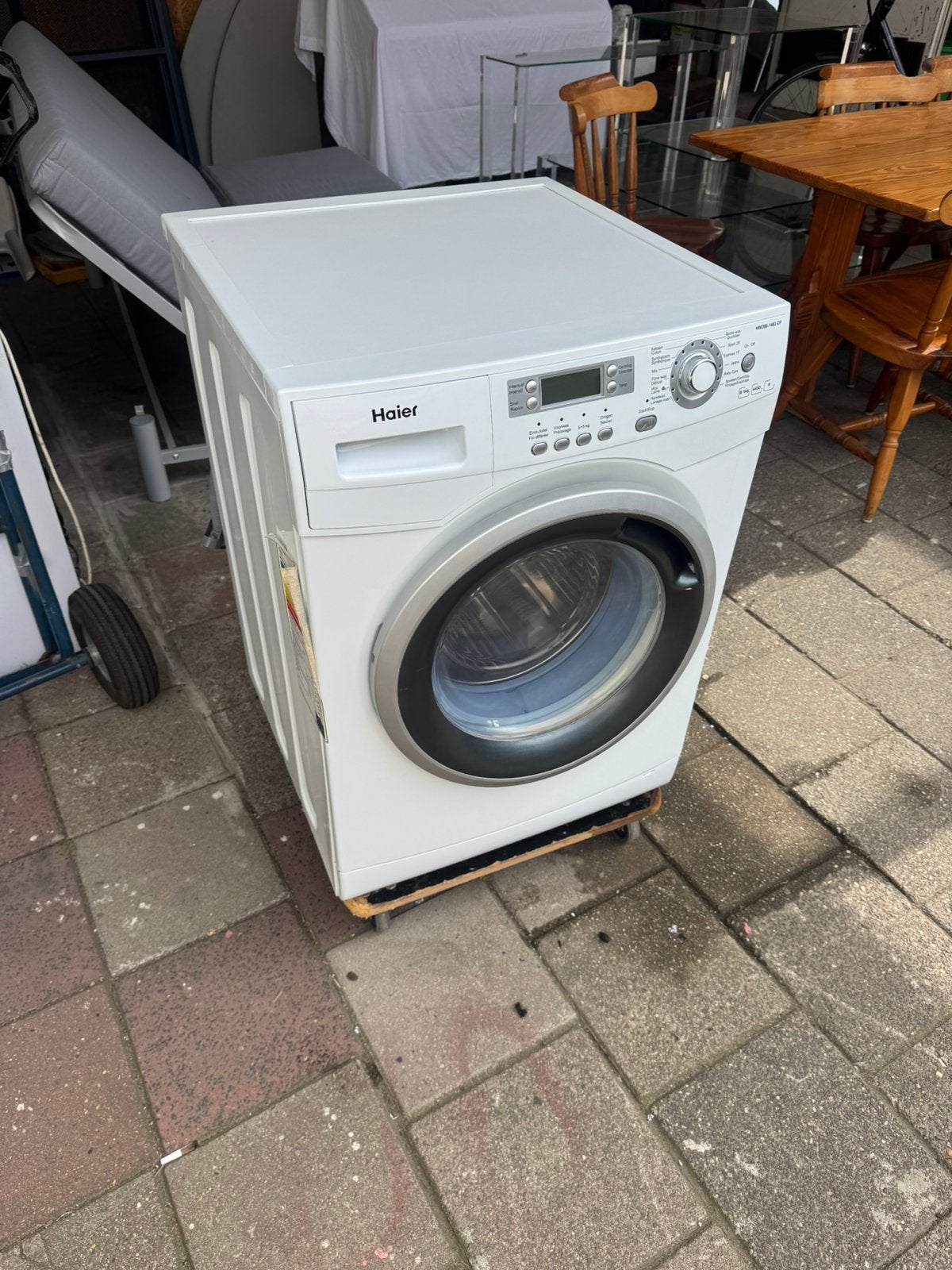 Haier wasmachine – werkt perfect!, Ophalen, Zo goed als nieuw, 85 tot 90 cm, 1200 tot 1600 toeren