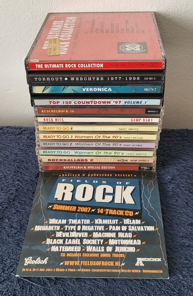 12 diverse Rock cd's zie foto, Cd's en Dvd's, Cd's | Rock, Verzenden, Zo goed als nieuw, Overige genres