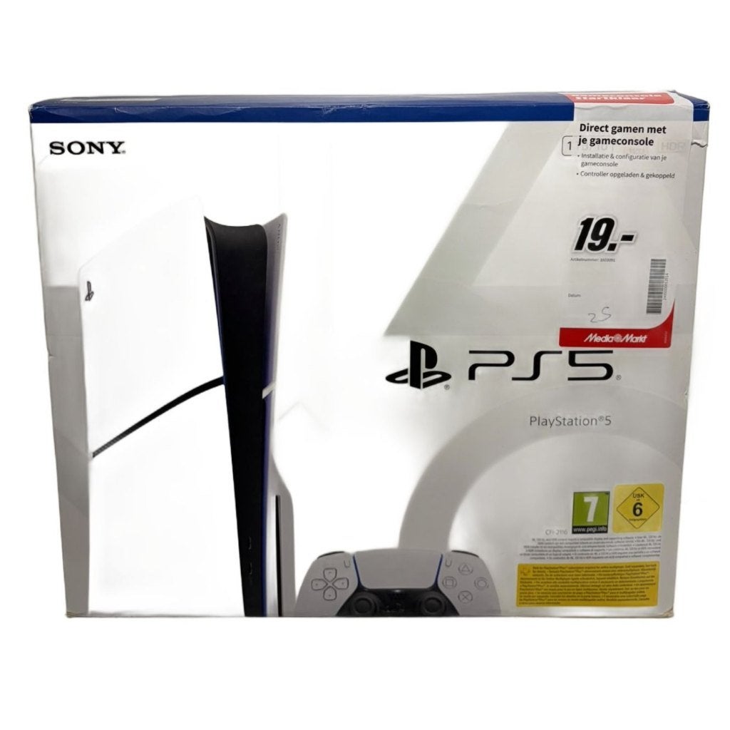 Playstation 5 Slim Disc Editie 1TB ZGAN Compleet in Doos Bon, Spelcomputers en Games, Ophalen of Verzenden, Zo goed als nieuw