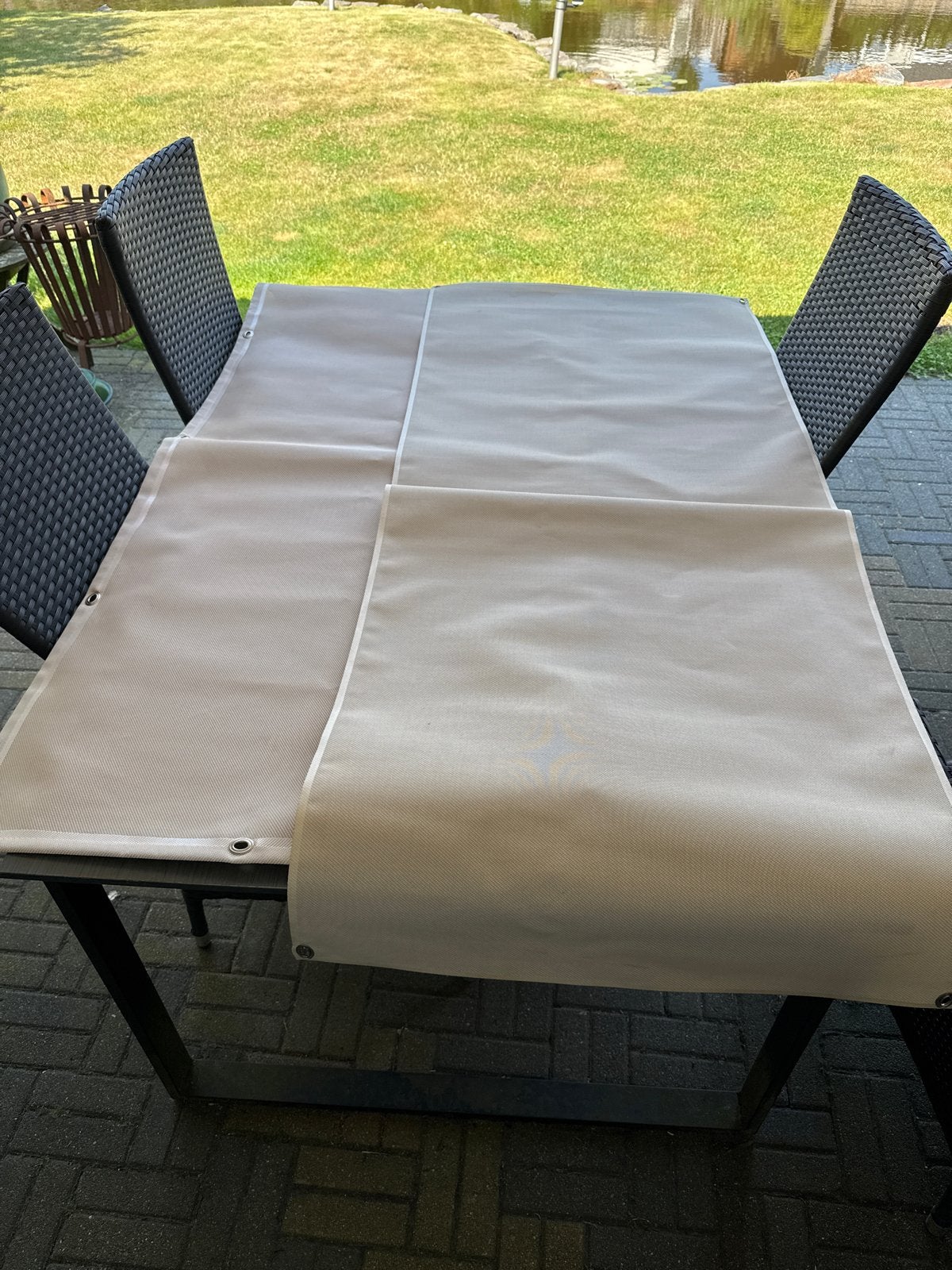 2x Zonnedoek voor deur, 73x174 cm, bajonet sluiting, Ophalen of Verzenden, Gebruikt