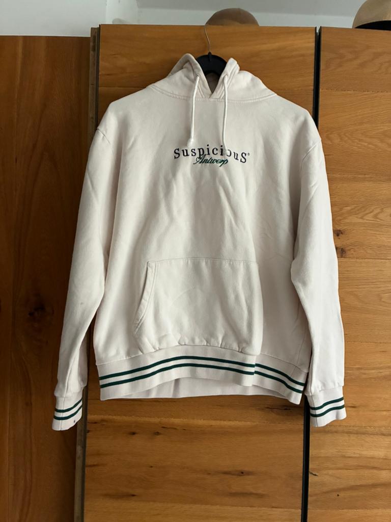 Leuke hoody  van Suspicious Antwerp, Kleding | Heren, Ophalen of Verzenden, Gedragen, Maat 52/54 (L), Overige kleuren