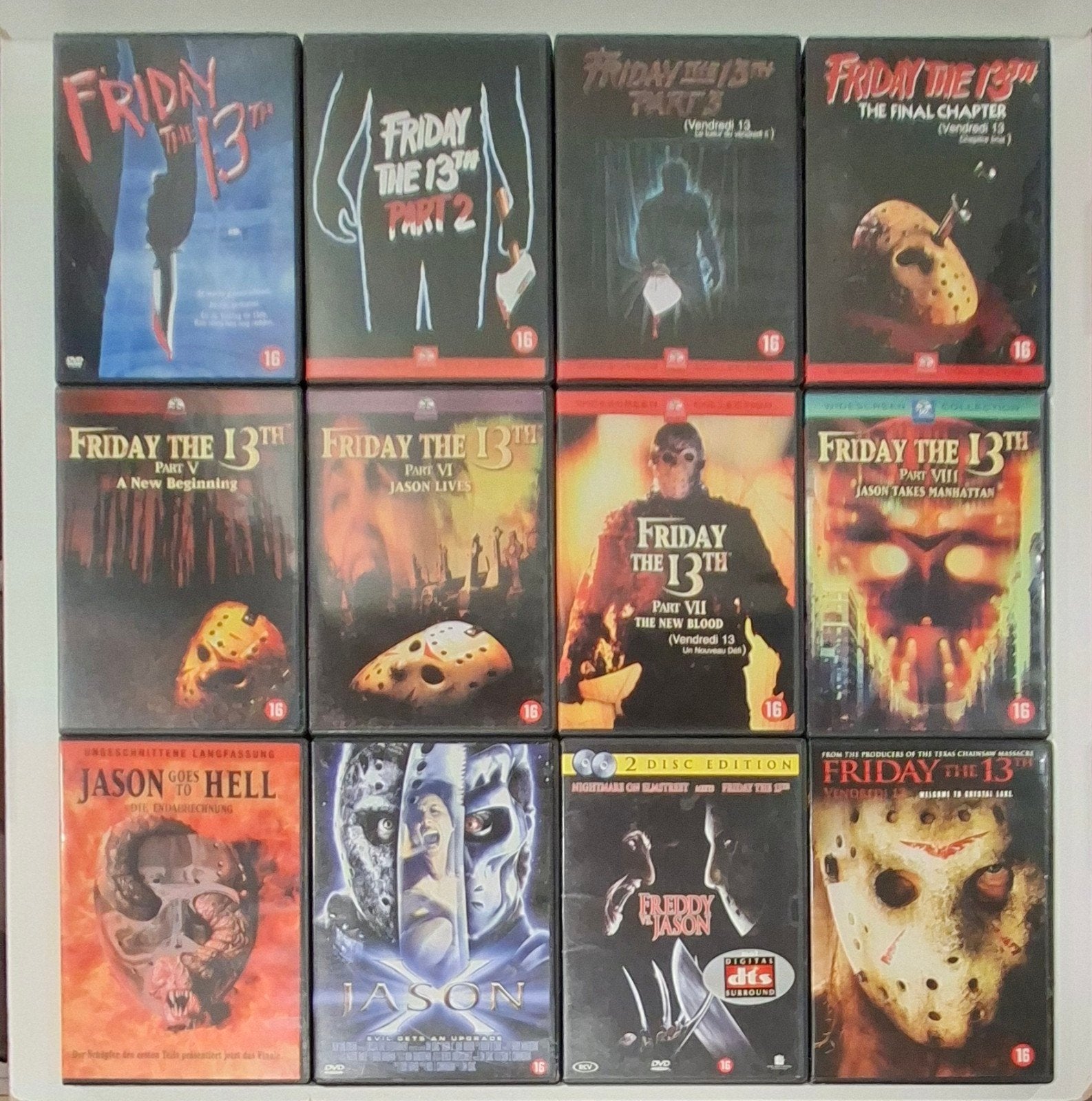 Friday the 13th complete collection 12 DVDs, Engels, Vanaf 16 jaar, Nederlands, Overige genres