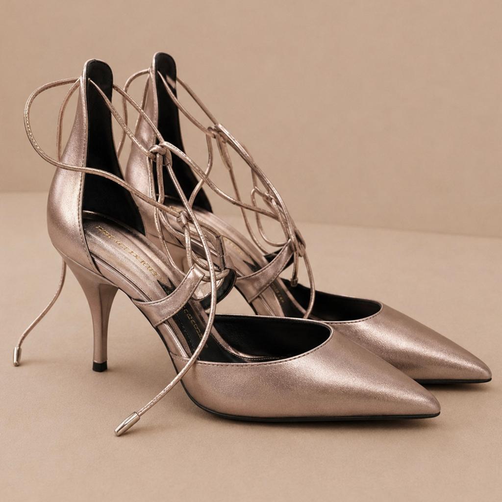 Bruno Premi metallic lace-up pumps, Ophalen of Verzenden, Zo goed als nieuw, Overige kleuren