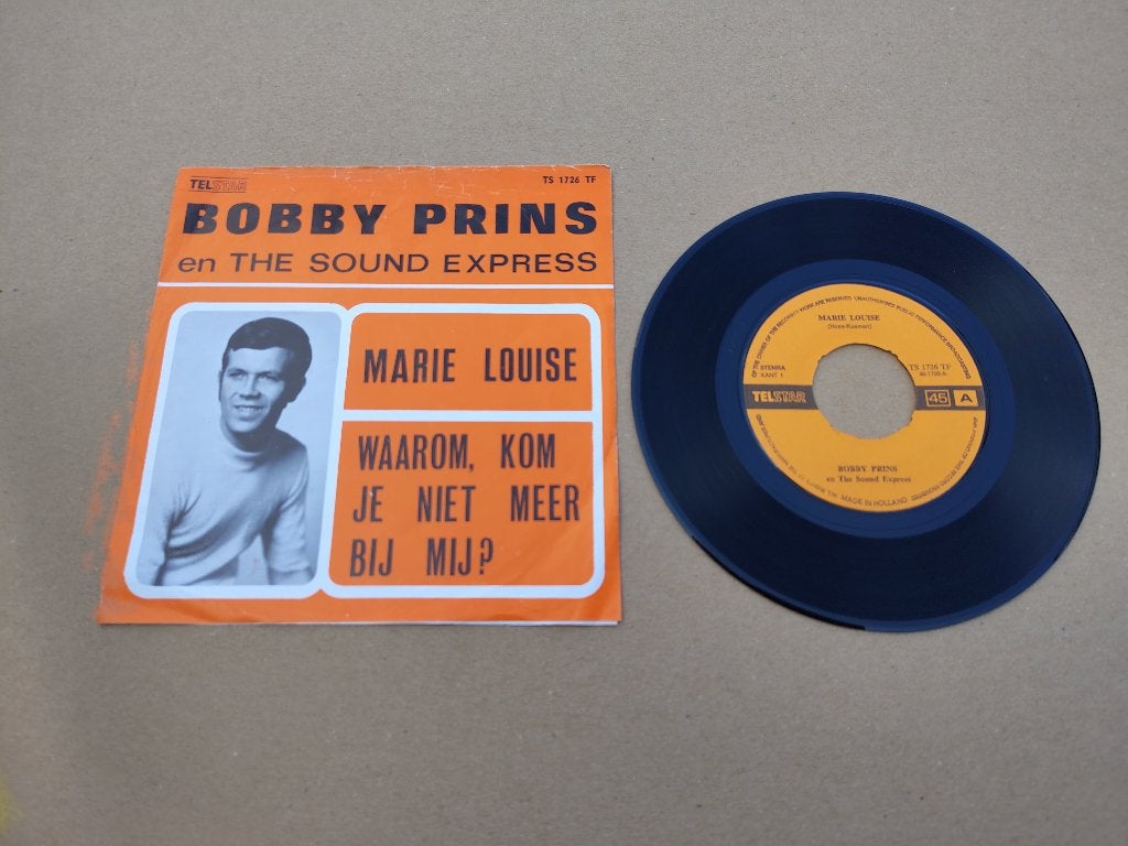 Single: Bobby Prins - Marie Louise (1971) Telstar, Cd's en Dvd's, Vinyl Singles, Verzenden, Gebruikt, 7 inch, Nederlandstalig