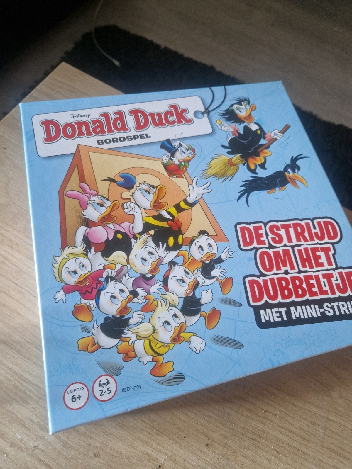 Donald Duck Bordspel: De Strijd om het Dubbeltje, Drie of vier spelers, Ophalen, Zo goed als nieuw