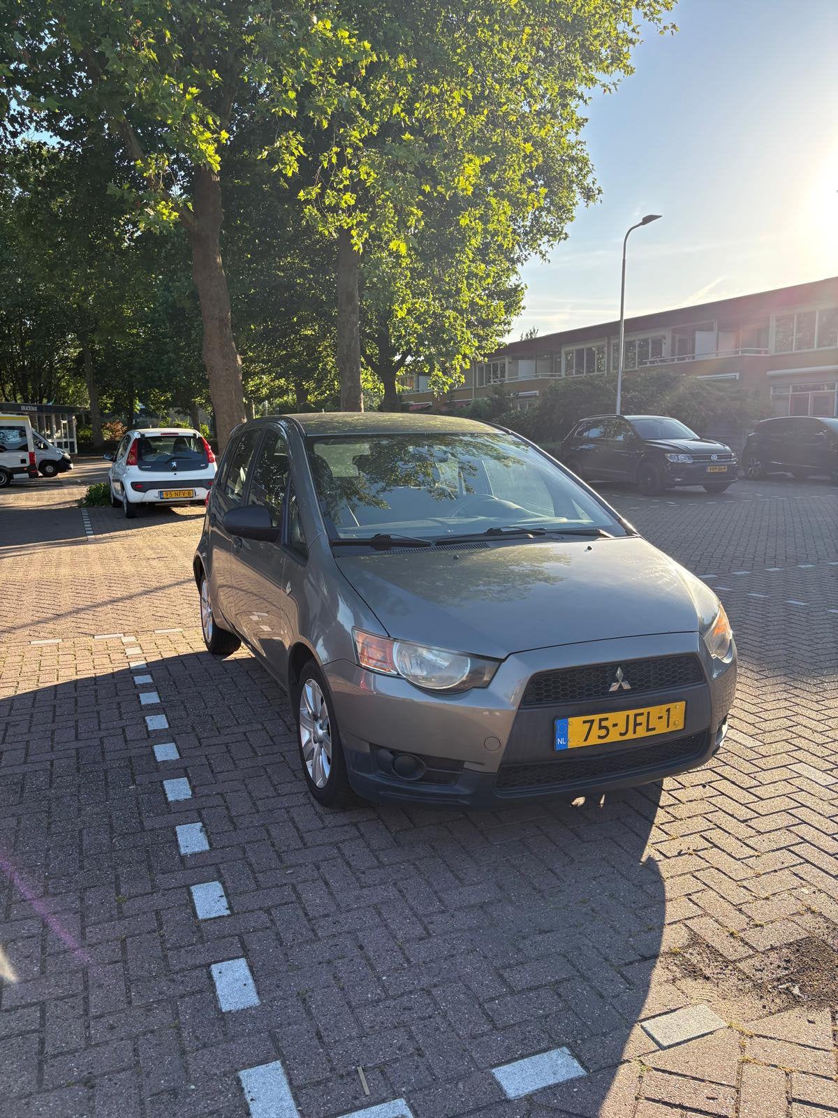 Mitsubishi Colt 1.1 5-DR 2009 Grijs, Auto's, Stof, 74 pk, Colt, Origineel Nederlands