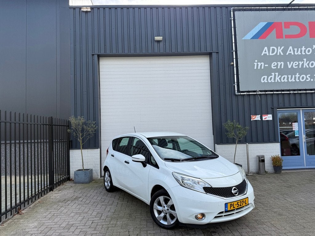 Nissan Note 1.2 N-TEC STOELVERW/AIRCO/TREKHAAK/LM VELGEN, Euro 5, Stof, Zwart, 1198 cc