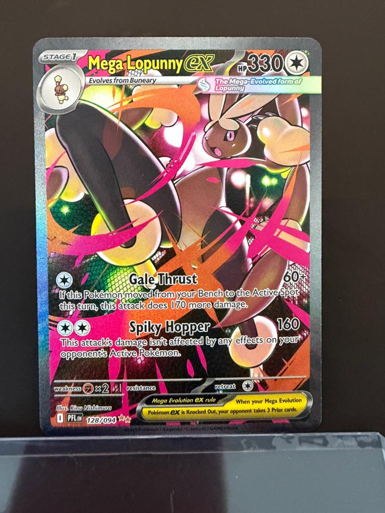 Pokémon Mega Lopunny EX Full Art 128/094, Ophalen of Verzenden, Zo goed als nieuw
