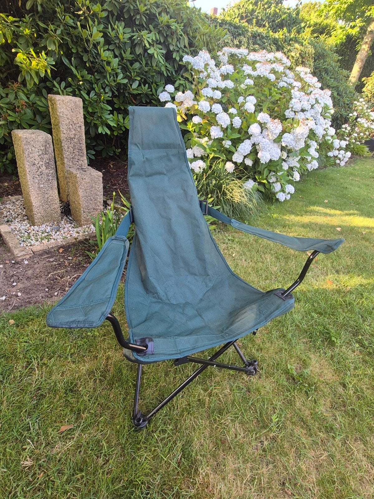 Inklapbare tuinstoel vsistoel camping stoel, Ophalen, Zo goed als nieuw, Kunststof, Inklapbaar