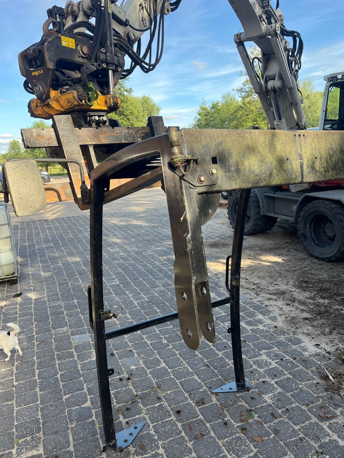 Cabine voor shovel giant 452, Ophalen