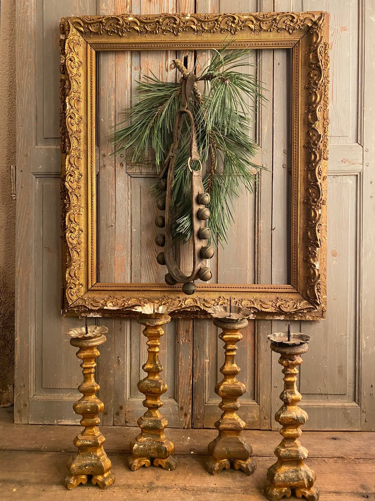 Antieke verguld hout schilderij lijst, Ophalen